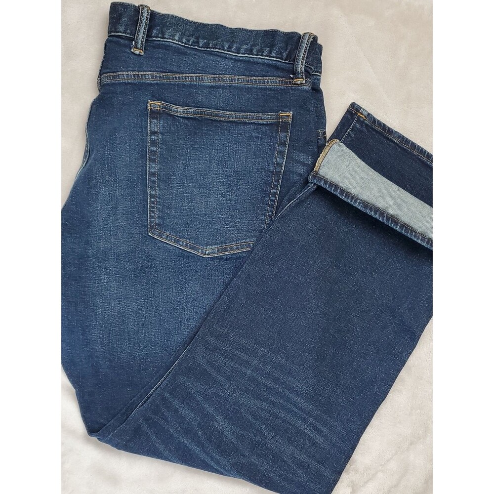 Gap | Men's 42x32 | Straight Fit Jeans | Dark Cypress Tinted Blue